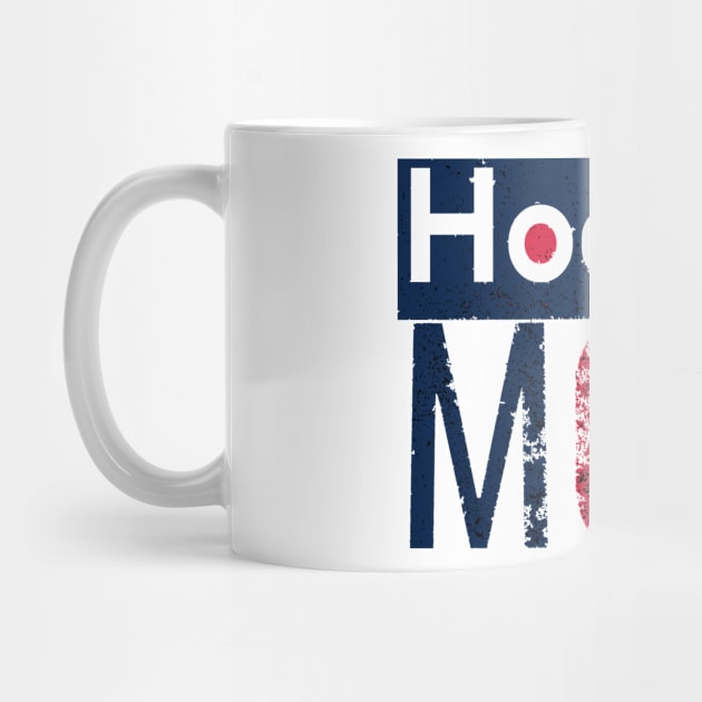 American Hockey Mom in Blue by M Dee Signs